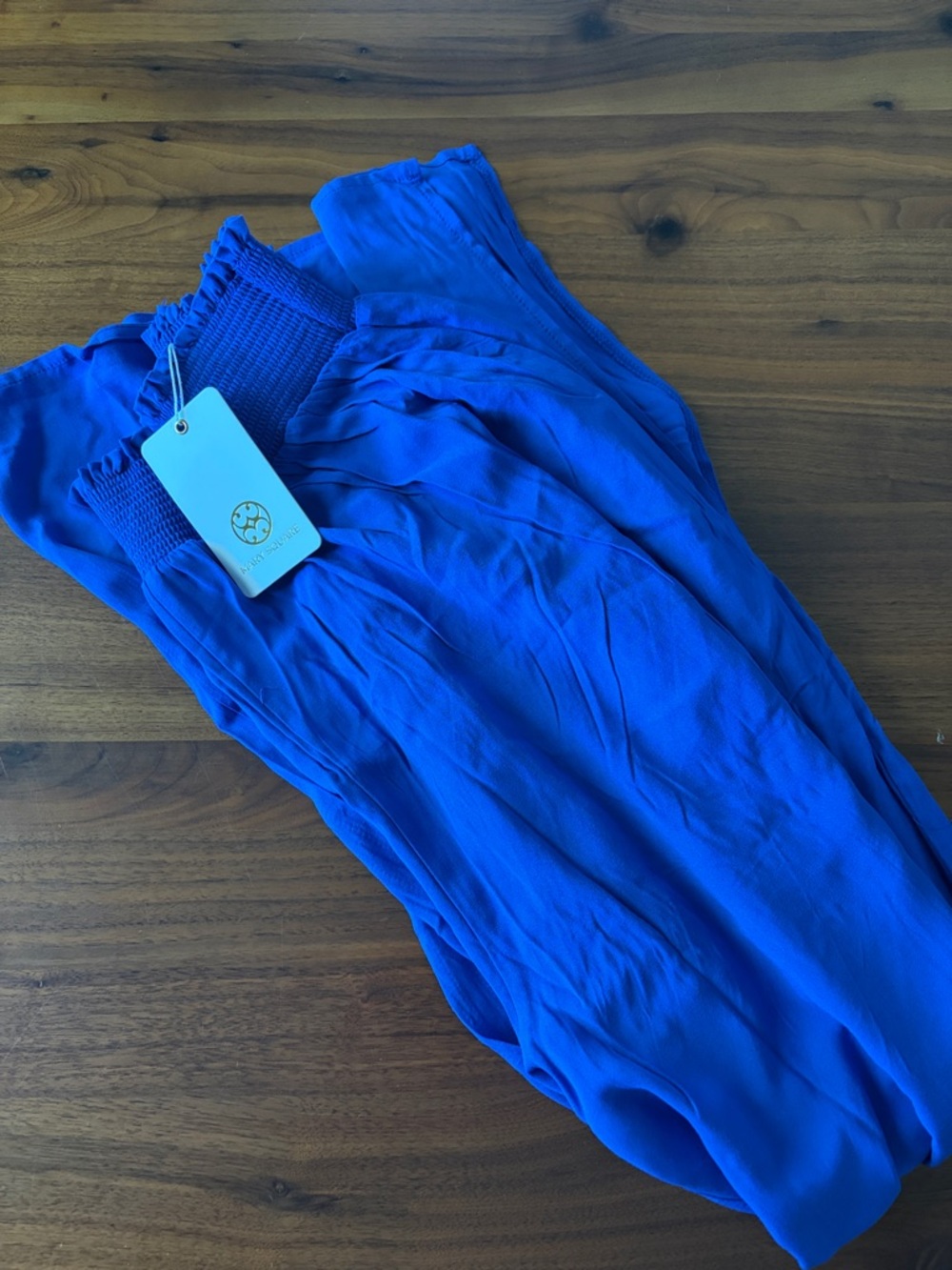 NWT Mary Square Blue Wide Leg Krista Pant | M - Picture 3 of 5